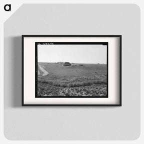 アートポスター-Landscape showing home of FSA borrower - ドロテア ラング Poster.
