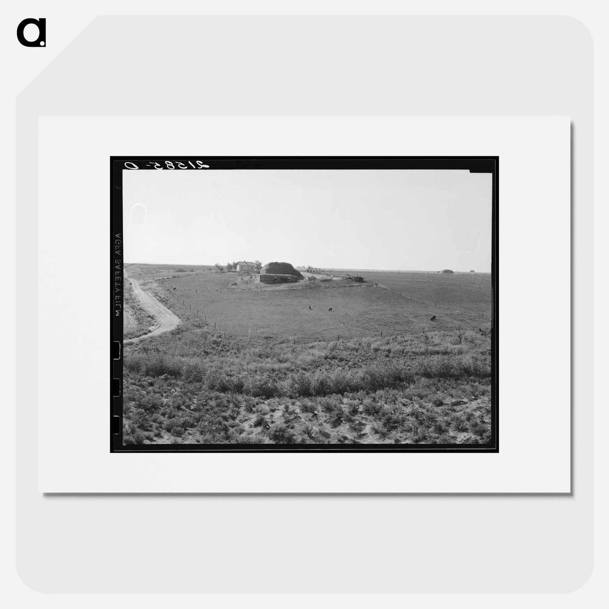 Landscape showing home of FSA borrower - Dorothea Lange Poster.