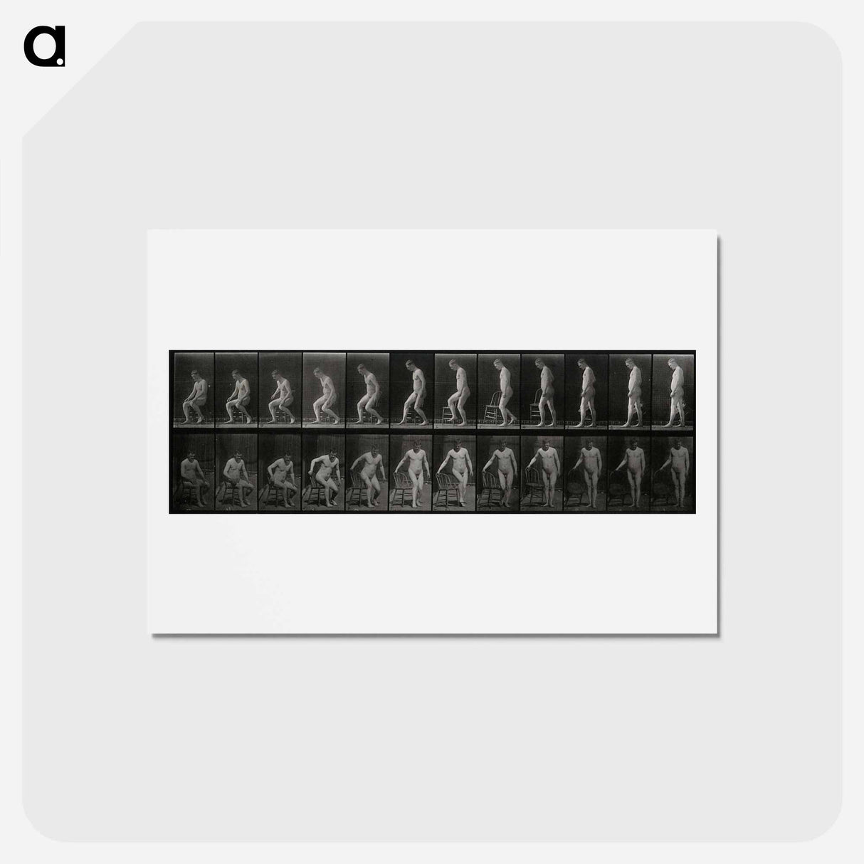 アートポストカード-Rising Man
 - エドワード マイブリッジ Postcard.