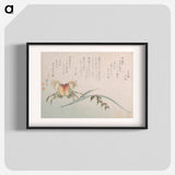 アートポスター-Crab and Rice Plant - 葛飾 北斎 Poster.