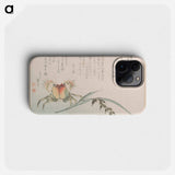 Crab and Rice Plant - 葛飾 北斎 Phone Case.