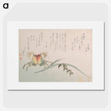 アートポスター-Crab and Rice Plant - 葛飾 北斎 Poster.