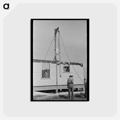 アートポストカード-House Erection
 - ラッセル リー Postcard.