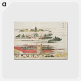 アートポストカード-Inari Shrine at Oji - 葛飾 北斎 Postcard.