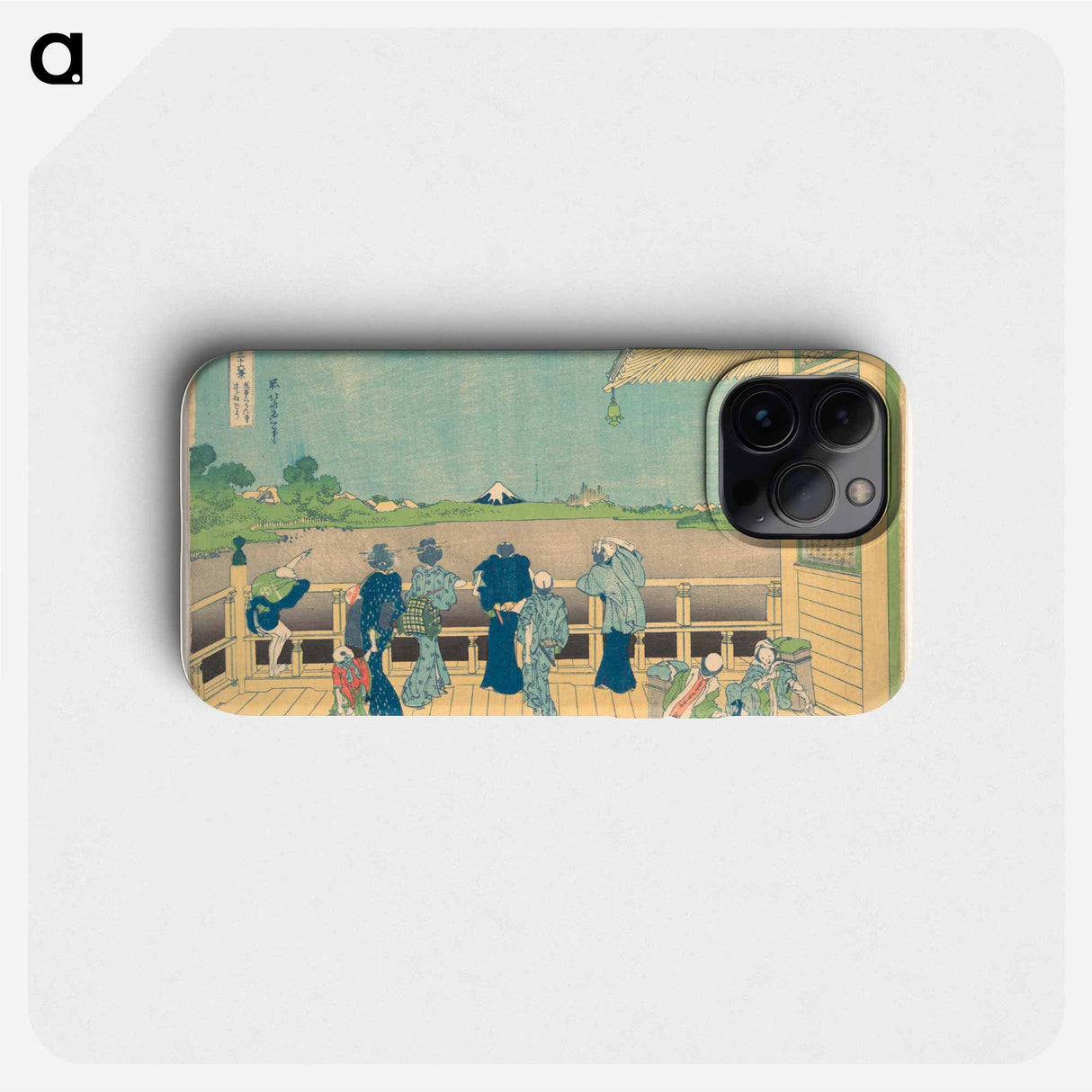 Hokusai's Sazai Hall at the Temple of the Five Hundred Arhats - 葛飾 北斎 Phone Case.