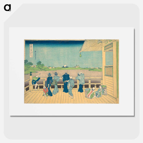 アートポスター-Hokusai's Sazai Hall at the Temple of the Five Hundred Arhats - 葛飾 北斎 Poster.