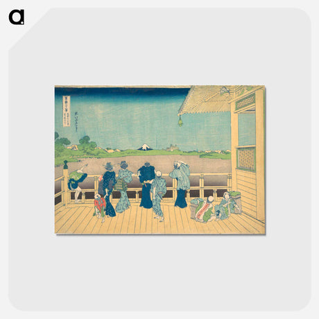 アートポストカード-Hokusai's Sazai Hall at the Temple of the Five Hundred Arhats - 葛飾 北斎 Postcard.