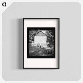 アートポスター-Untitled photo, possibly related to: Young son of tenant farmer gathering sticks for workers to string tobacco on. Granville County, North Carolina - ドロテア ラング Poster.