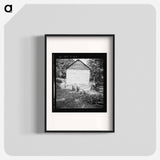 Untitled photo, possibly related to: Young son of tenant farmer gathering sticks for workers to string tobacco on. Granville County, North Carolina - ドロテア ラング Poster.