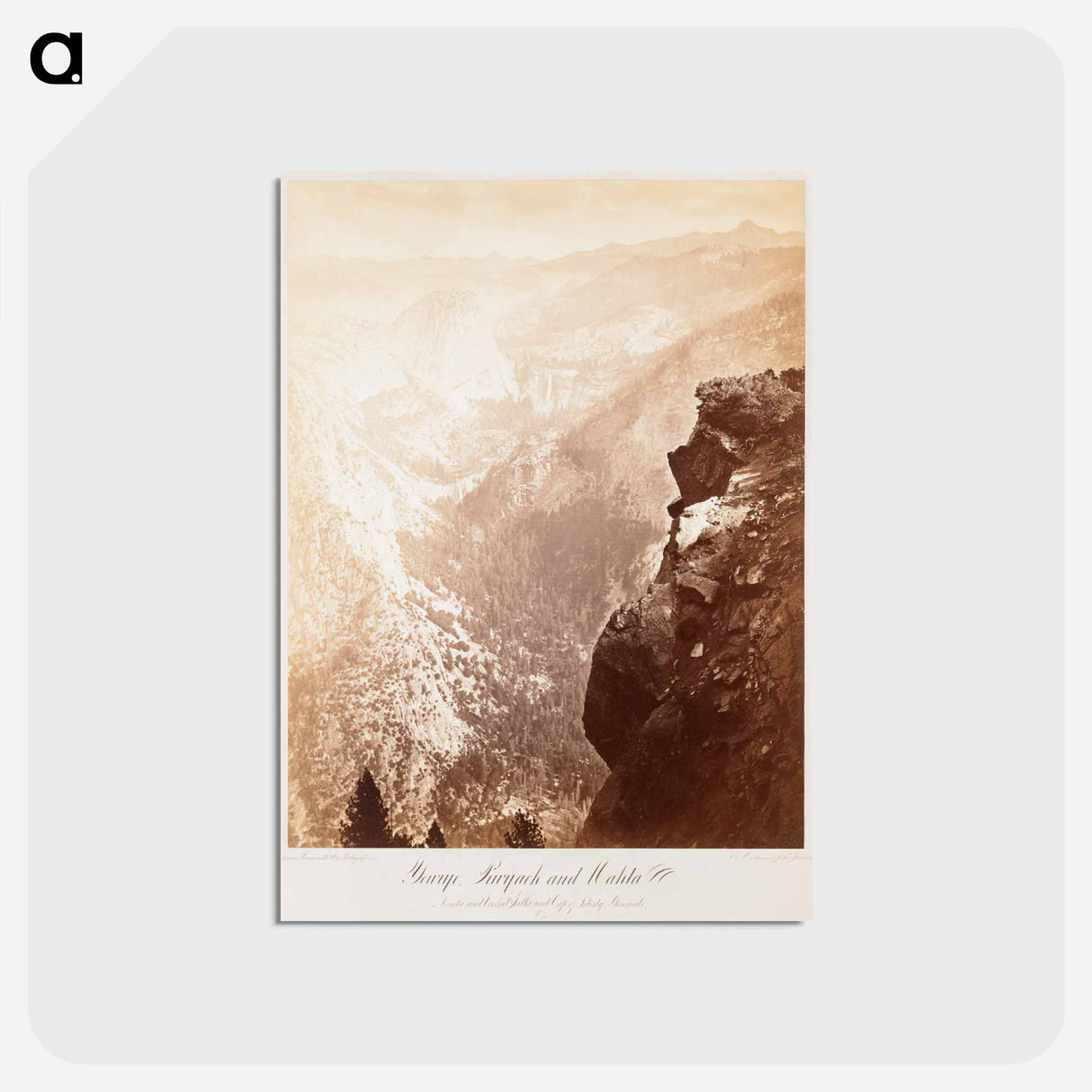 アートポストカード-Yowiyi Piwack and Mahla, Yosemite
 - エドワード マイブリッジ Postcard.