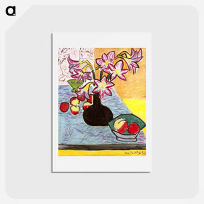 アートポストカード-Vase of Amaryllis - アンリ マティス Postcard.