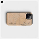 Katsushika Hokusai's rabbit - 葛飾 北斎 Phone Case.