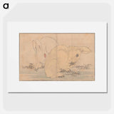 アートポスター-Katsushika Hokusai's rabbit - 葛飾 北斎 Poster.