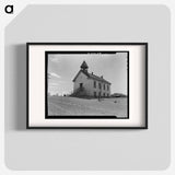 The church in the center of town - Dorothea Lange Poster.