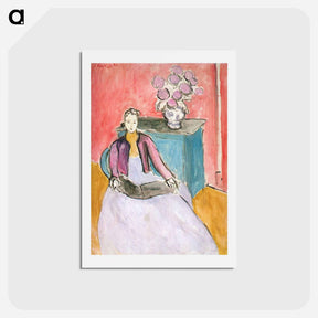 アートポストカード-Woman in Pink Interior - アンリ マティス Postcard.