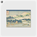 アートポストカード-Hokusai's Banana Garden at Nakashima - 葛飾 北斎 Postcard.