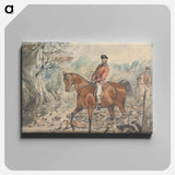 アートパネル-Foxhunting: Hunt Servants Leading Out Hounds
 - イェール大学アートギャラリー Canvas.