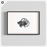 アートポスター-Lever Pattern with Wheels and Pulley
 - 大英図書館 Poster.