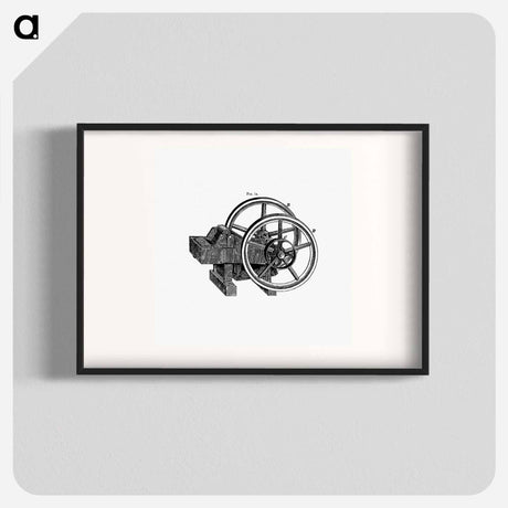 アートポスター-Lever Pattern with Wheels and Pulley
 - 大英図書館 Poster.