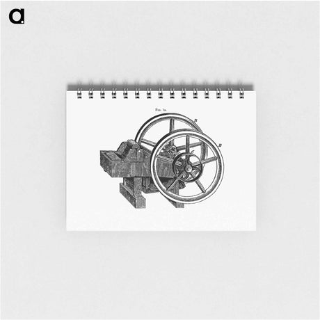 アートメモ帳-Lever Pattern with Wheels and Pulley
 - 大英図書館 Memo.