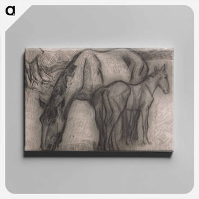 アートパネル-Study for Mare and Foal, Lytchetts, Clayhidon
 - イェール大学アートギャラリー Canvas.