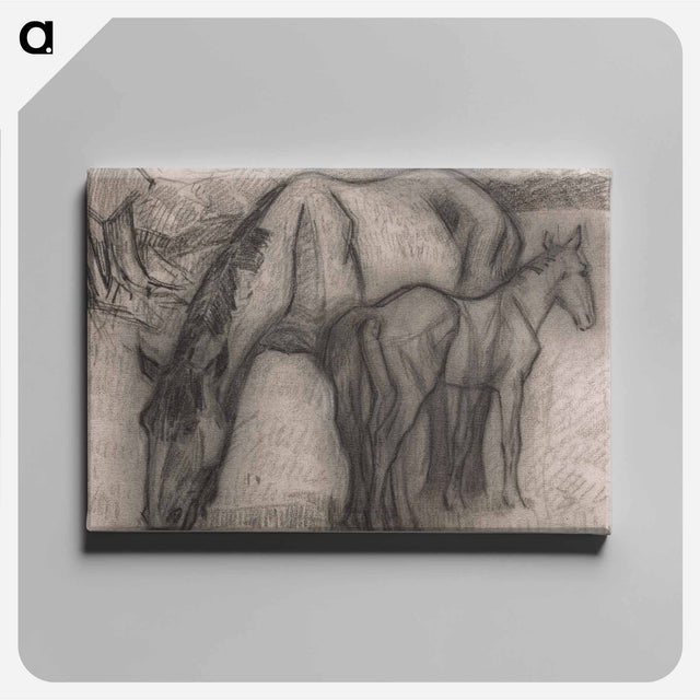 アートパネル-Study for Mare and Foal, Lytchetts, Clayhidon
 - イェール大学アートギャラリー Canvas.