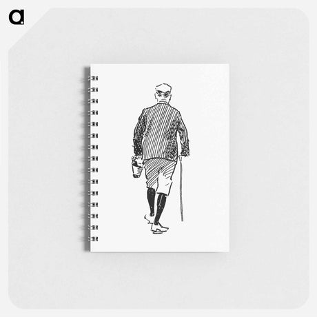 アートメモ帳-Rear View of a Man from The Z.Z.G or Zig Zag Guide Round And About The Bold And Beautiful Kentish Coast
 - 大英図書館 Memo.