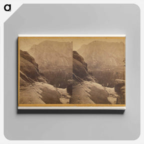 アートパネル-Falls of the Yosemite. Summit of Third Fall
 - エドワード マイブリッジ Canvas.