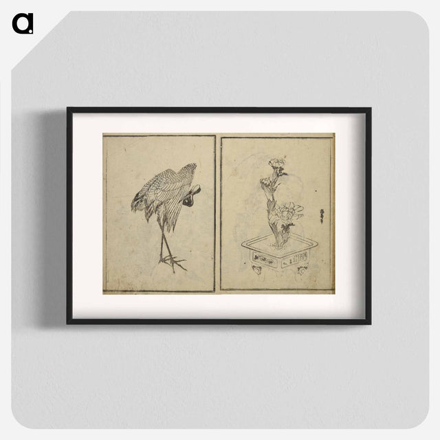 アートポスター-Random sketches by Hokusai - 葛飾 北斎 Poster.