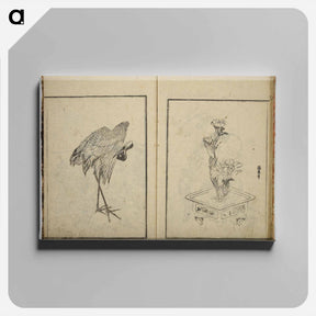 アートパネル-Random sketches by Hokusai - 葛飾 北斎 Canvas.