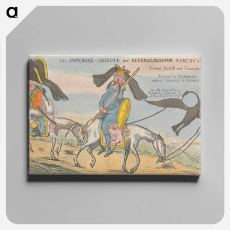 アートパネル-The Imperial Quixote and Generalissimo Sancho's Grand, Joyfull and Triumphant return to Germany after the Conquest of France
 - イェール大学アートギャラリー Canvas.