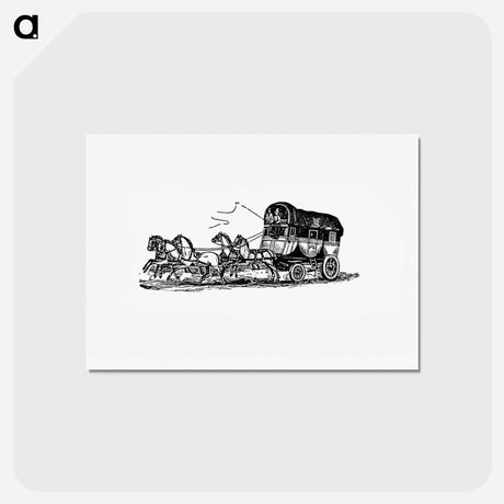 アートポストカード-Horse Carriage from Aris-Nine, Or Dream And Reality
 - 大英図書館 Postcard.