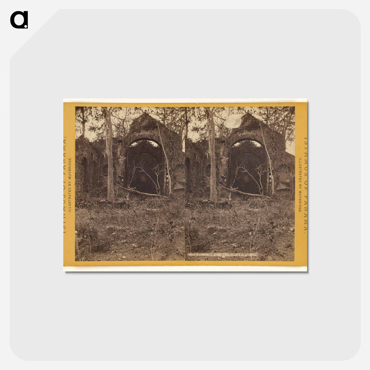 アートポストカード-Old Panama. Church of Los Monjas
 - エドワード マイブリッジ Postcard.