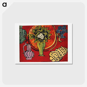 アートポストカード-Still Life with a Magnolia - アンリ マティス Postcard.