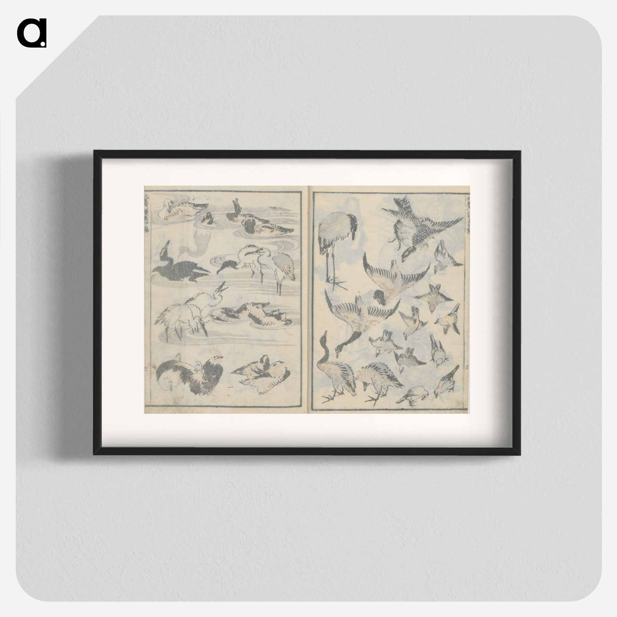 アートポスター-Random sketches by Hokusai volumes 1 to 11 - 葛飾 北斎 Poster.