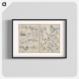 アートポスター-Random sketches by Hokusai volumes 1 to 11 - 葛飾 北斎 Poster.