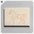 アートパネル-Horse, With Rider Lightly Sketched, Walking to Left
 - イェール大学アートギャラリー Canvas.