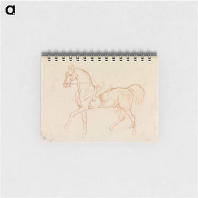 アートメモ帳-Horse, With Rider Lightly Sketched, Walking to Left
 - イェール大学アートギャラリー Memo.