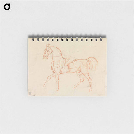 アートメモ帳-Horse, With Rider Lightly Sketched, Walking to Left
 - イェール大学アートギャラリー Memo.