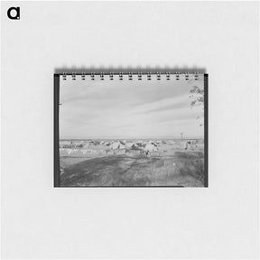 アートメモ帳-Auto camp north of Calipatria, California - ドロテア ラング Memo.