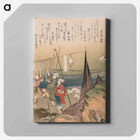 アートパネル-The Abalone Shell - 葛飾 北斎 Canvas.