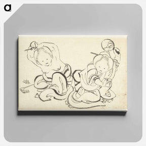 アートパネル-Hokusai's lithographs - 葛飾 北斎 Canvas.