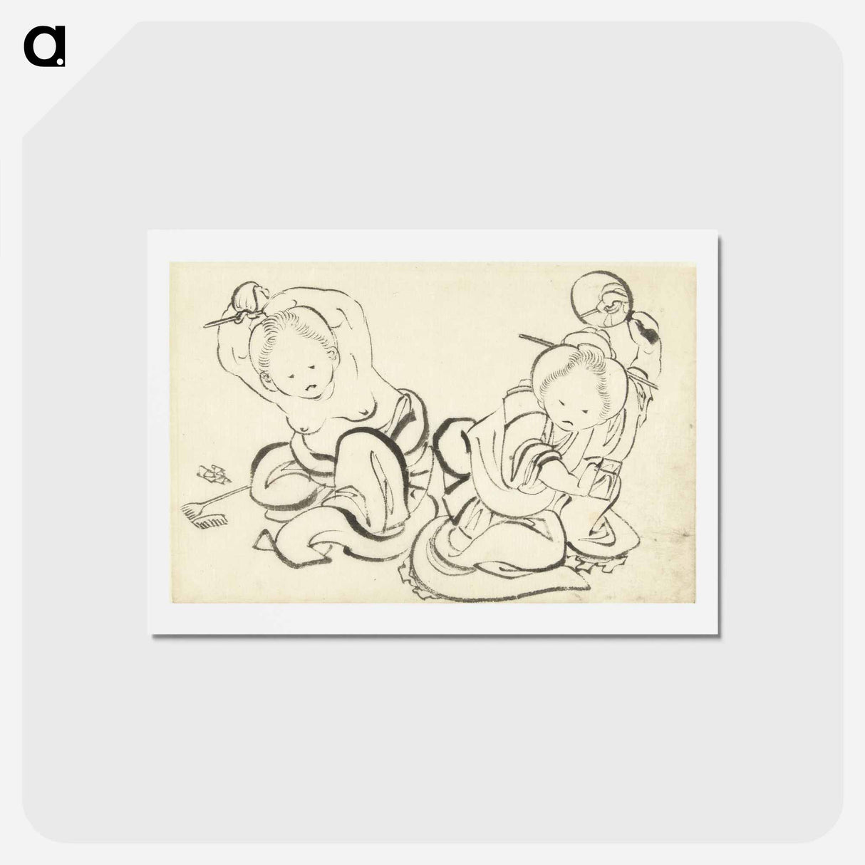 アートポストカード-Hokusai's lithographs - 葛飾 北斎 Postcard.