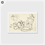 アートポストカード-Hokusai's lithographs - 葛飾 北斎 Postcard.