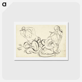 アートポストカード-Hokusai's lithographs - 葛飾 北斎 Postcard.