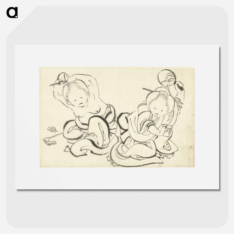アートポスター-Hokusai's lithographs - 葛飾 北斎 Poster.
