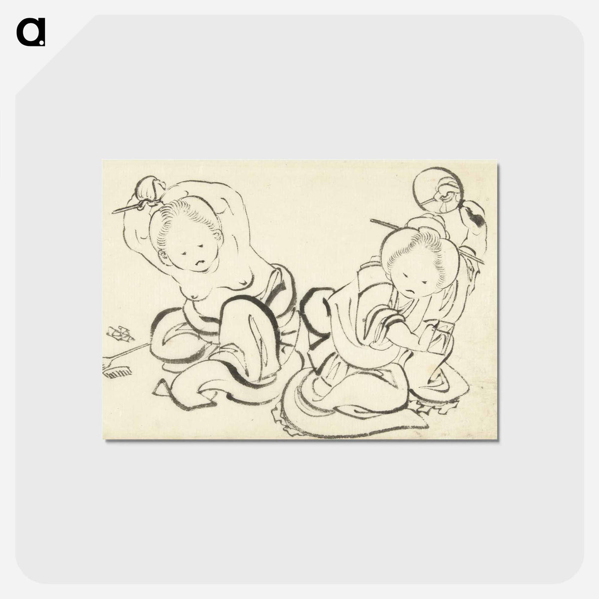 アートポストカード-Hokusai's lithographs - 葛飾 北斎 Postcard.