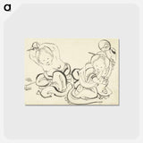 アートポストカード-Hokusai's lithographs - 葛飾 北斎 Postcard.