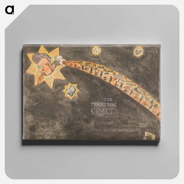 アートパネル-The Terrifying Comet Or Modern Planetary System
 - イェール大学アートギャラリー Canvas.
