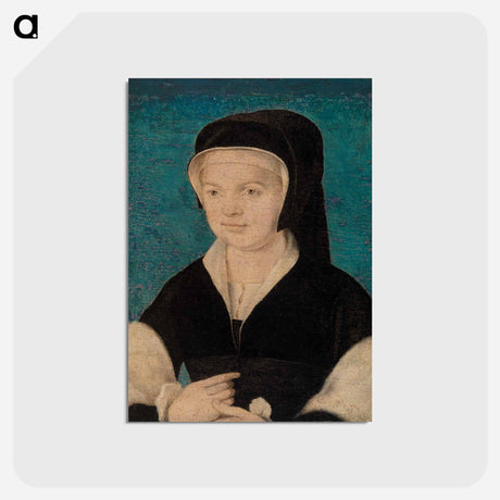 アートポストカード-Head of Woman on Blue
 - バーンズ・コレクション Postcard.